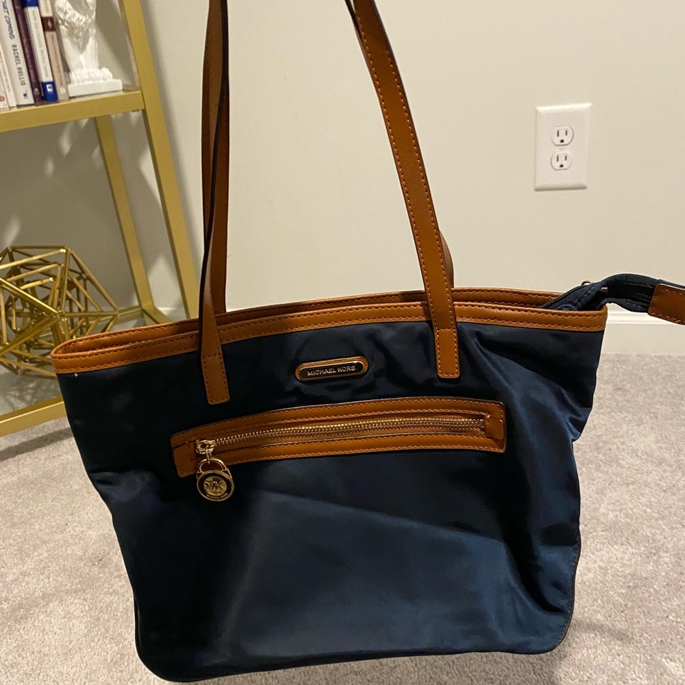 Navy Michael Kors Tote